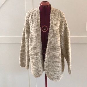 Zara knit chunky oversized cardigan sweater size M